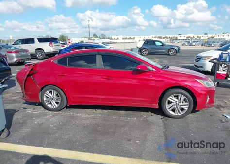 2019 Hyundai Elantra Sel z USA, uszkodzony, nr VIN KMHD84LF5KU771238